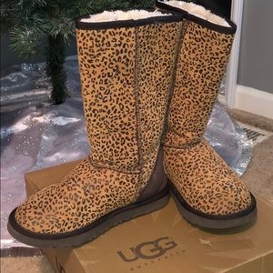 Ugg Tall Boots Cheetah Print